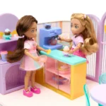 Hugs & Mugs Cafe 25 Piece Coffee Shop for Small Dolls with Play Food, Kids 3 Years+ - Image 2