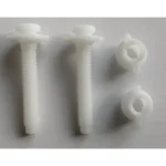 Elongated White Wood Toilet Seat, Easy Clean - Image 3