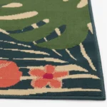 7'x10' Pink Palm Outdoor Rug - Image 2